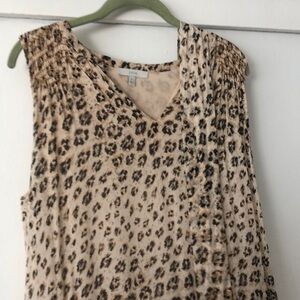 Joie leopard print dress 100% silk